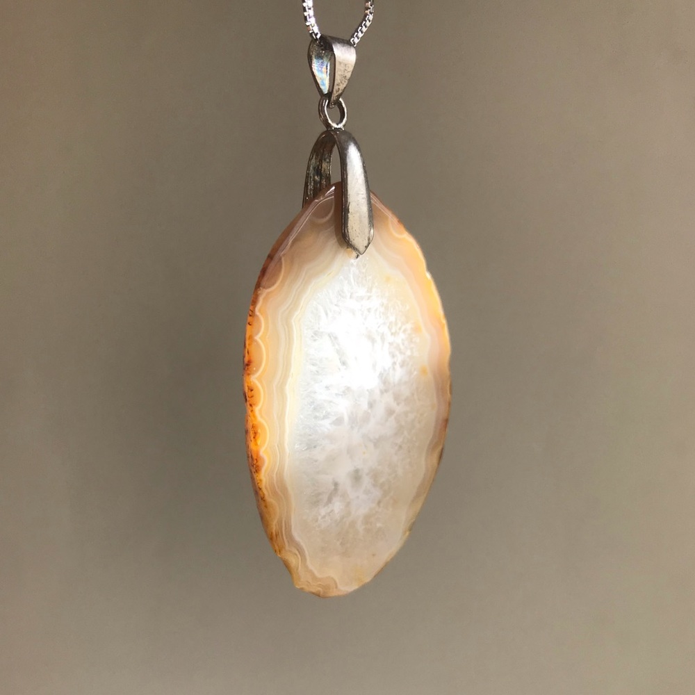 Ward Off Negativity & Heal! Sparking Agate Pendant